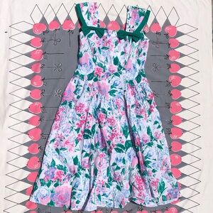 Vtg Floral Dress